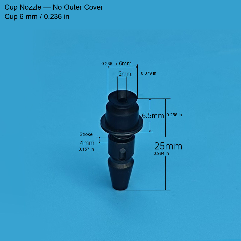 No-Cover Cup — 6 mm / 0.236 in