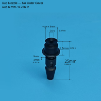 No-Cover Cup — 6 mm / 0.236 in