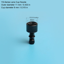 YS Lens Cup — OD 11 / Cup 8 mm (0.433 / 0.315 in)