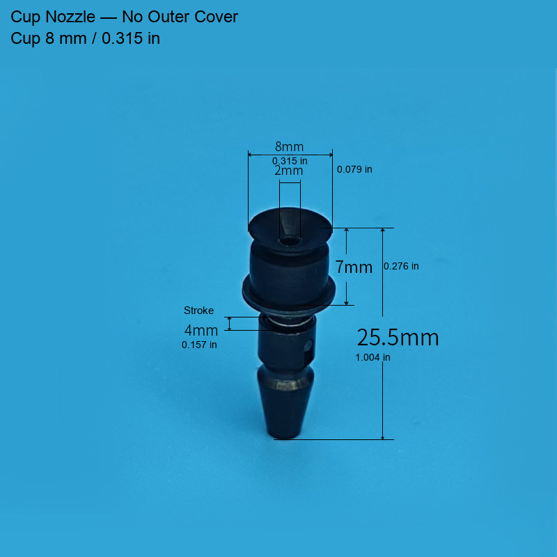Samsung-type SMT vacuum nozzle 13: original product photograph in English