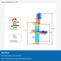 D20-95LV | Pneumatic finger | No detection