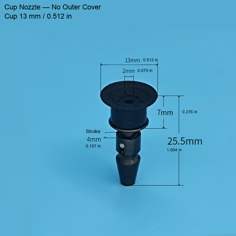 Samsung-type SMT vacuum nozzle 15: original product photograph in English