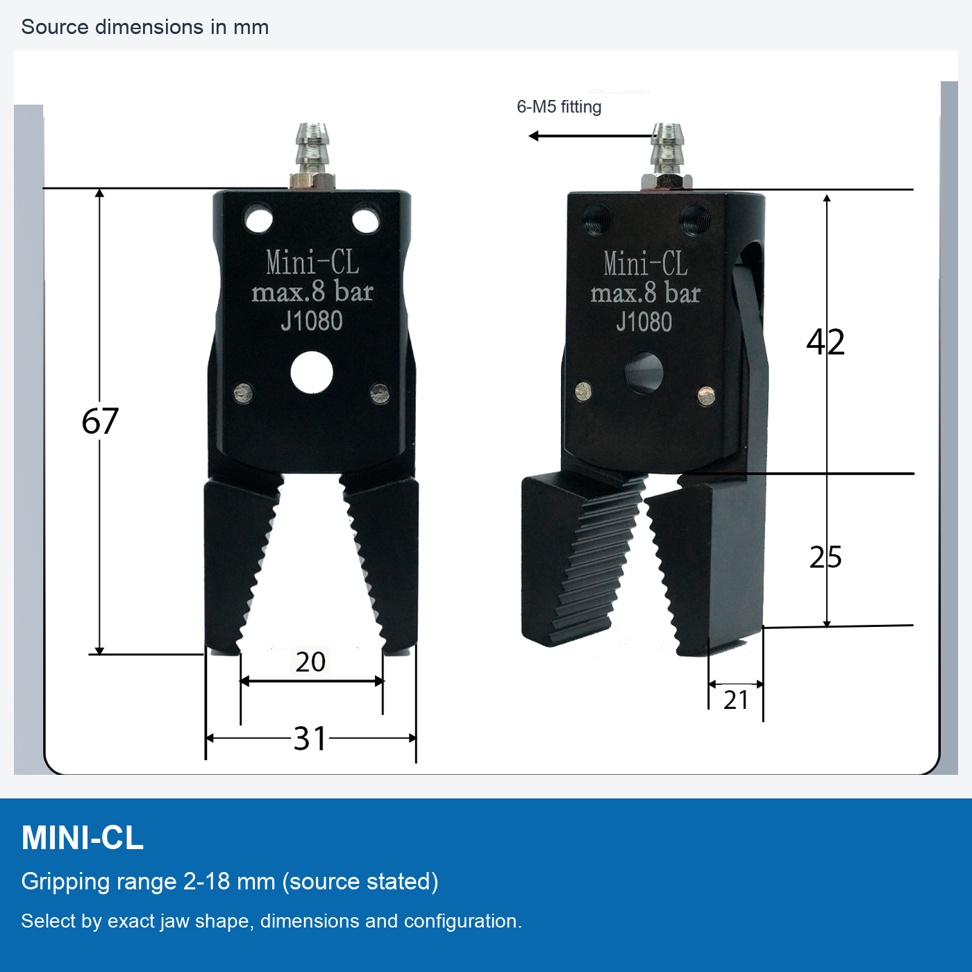 MINI-CL | 2-18 mm grip