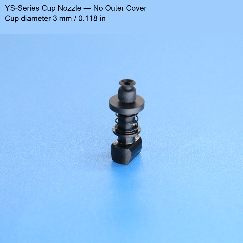 YS-series vacuum pickup nozzle 20: original product photograph in English