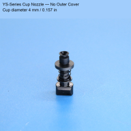 YS-Series Vacuum Pickup Nozzles, Lens Cups and Open Cup Nozzles