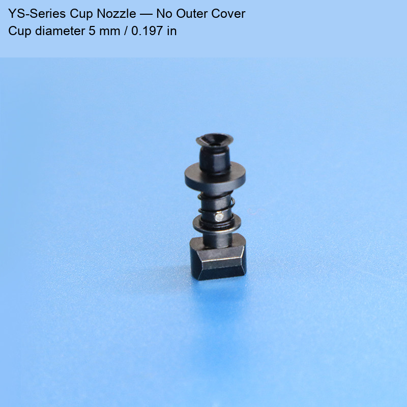 YS-series vacuum pickup nozzle 22: original product photograph in English
