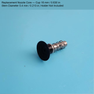 M5 Spring-Loaded Vacuum Nozzle Assemblies, M6/M5 Holder and 5.4 mm Stem Cores
