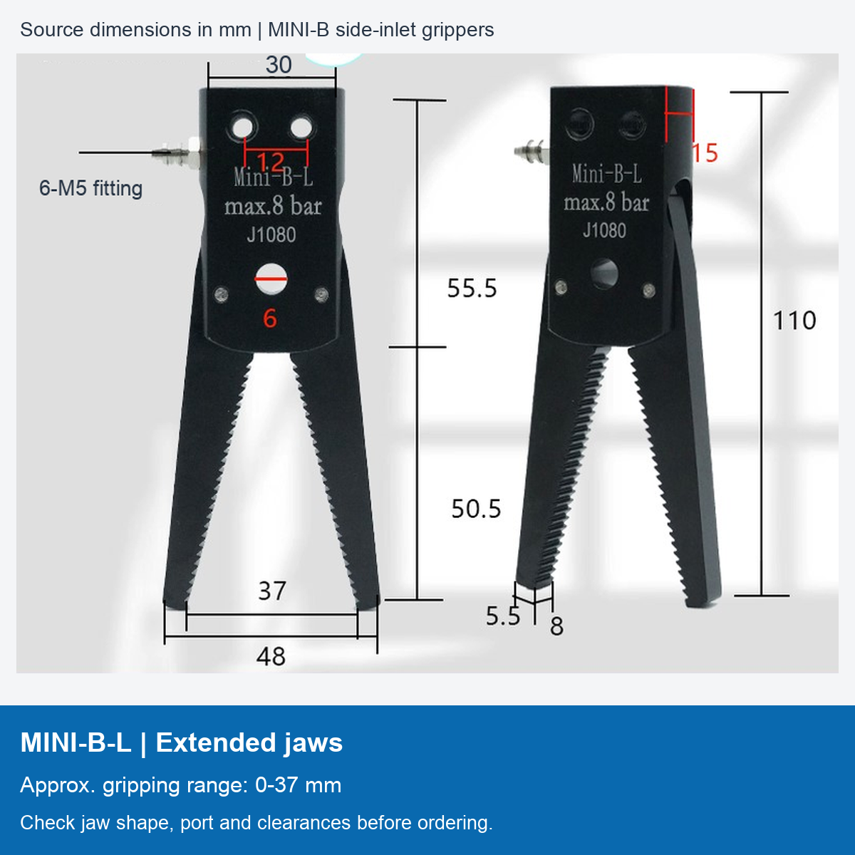 MINI-B-L | Extended jaws