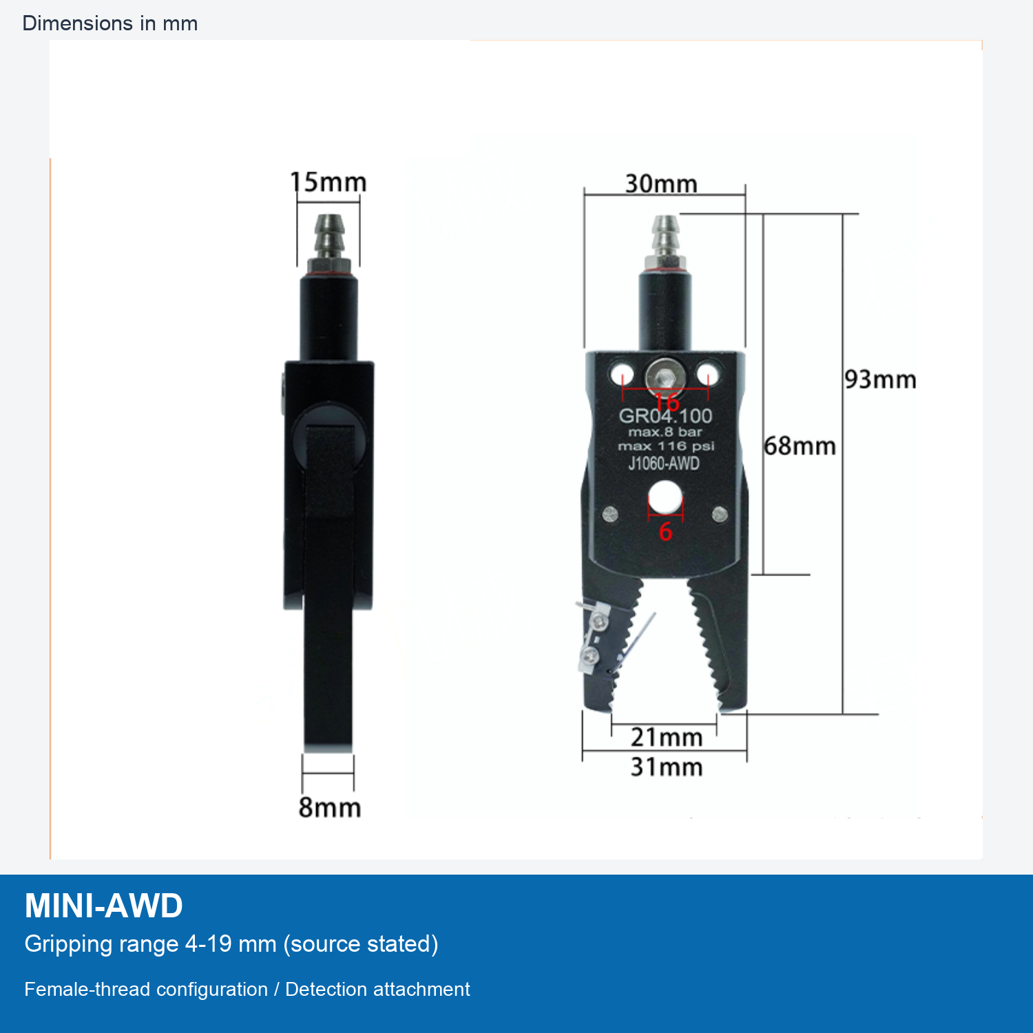 MINI-AWD | 4-19 mm grip
