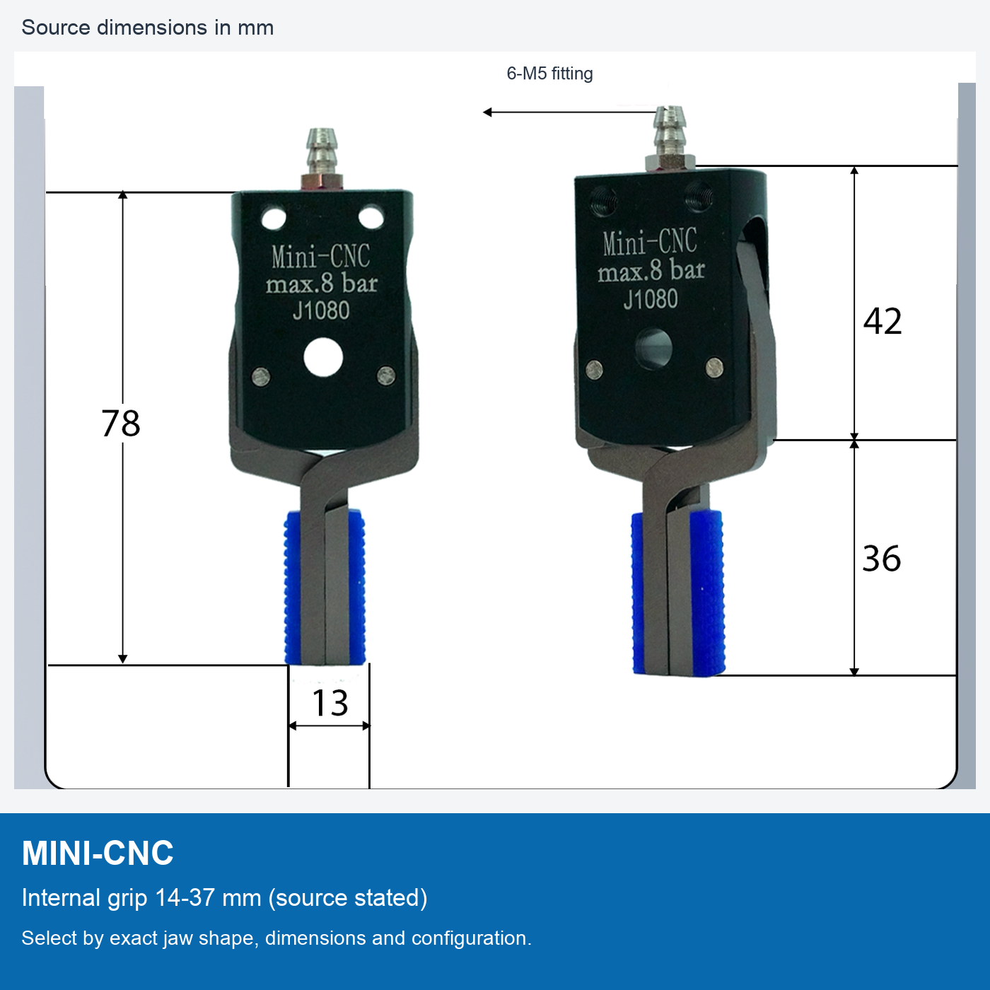 MINI-CNC | 14-37 mm internal grip