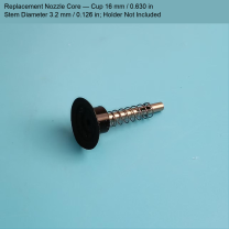 Replacement Core — Cup 16 mm / 0.630 in, Stem 3.2 mm / 0.126 in