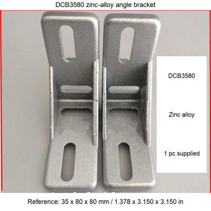 DCB3580 Zinc-Alloy Slotted Angle Brackets for 40-Series Aluminum Profiles