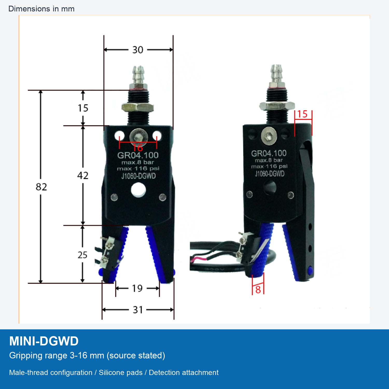 MINI-DGWD | 3-16 mm grip