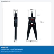 MINI-A and MINI-D Pneumatic Grippers, Standard, Shaped and Silicone-Padded Jaws