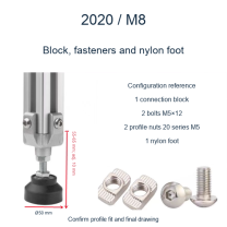 2020 M8 / Block, fasteners and nylon foot