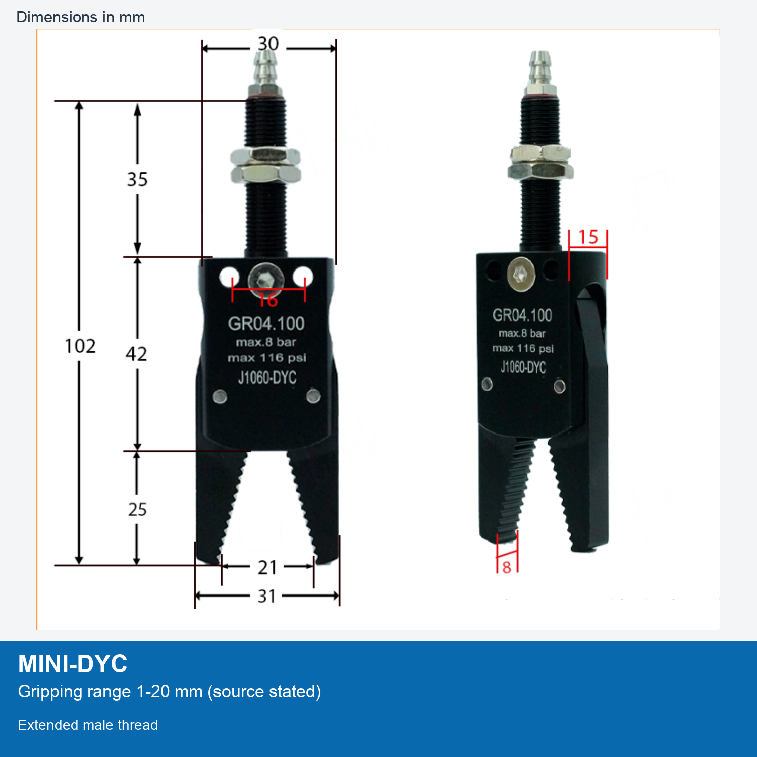 MINI-DYC | 1-20 mm grip