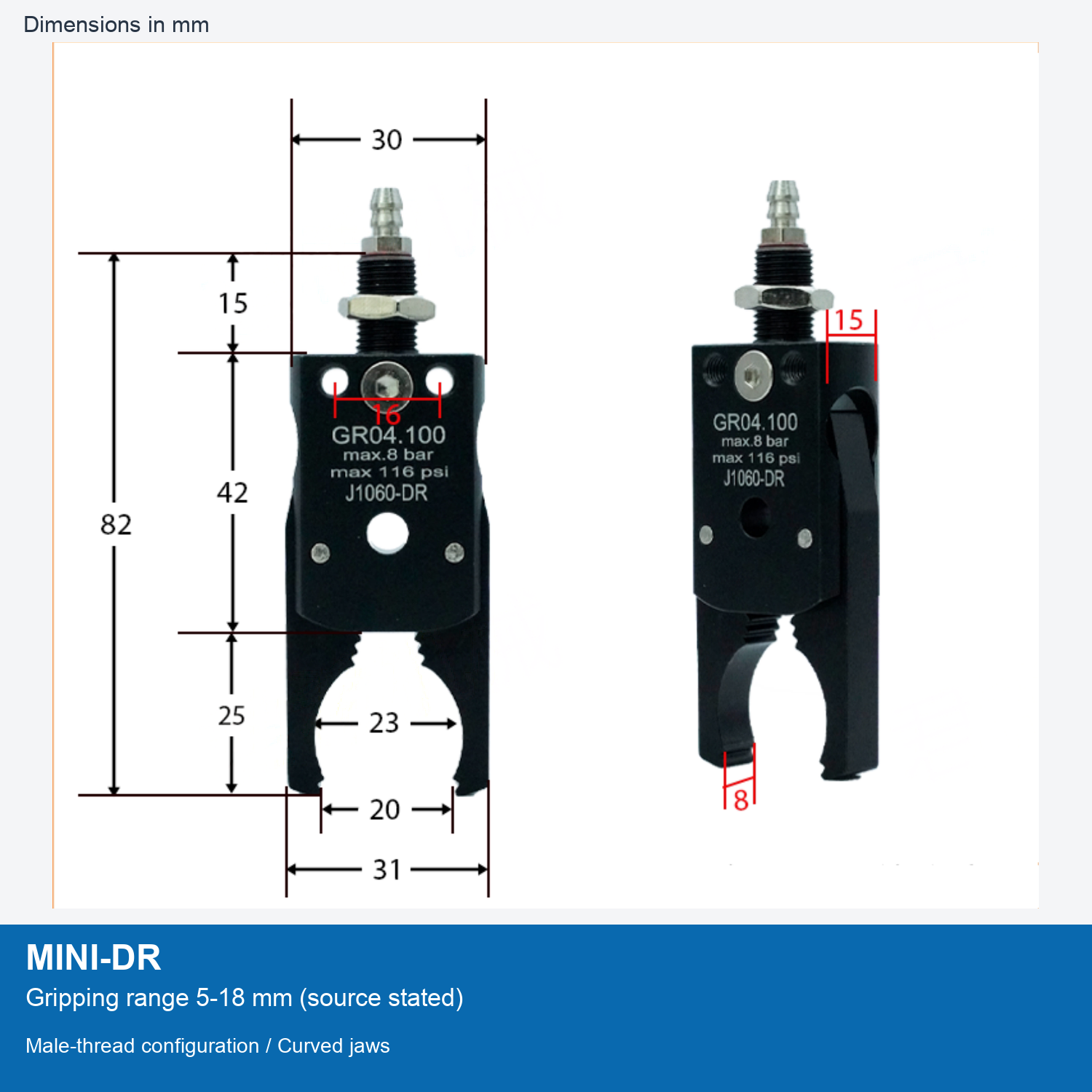 MINI-DR | 5-18 mm grip
