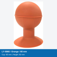 LY-5865 Orange Manual Vacuum Pickup Bulbs, 58 & 65 mm