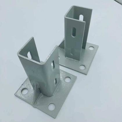 Ground Support Bases for Aluminum Profiles, Die-Cast Aluminum and Carbon Steel