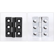 CL235 zinc-alloy cabinet hinges, black and bright chrome-plated finishes
