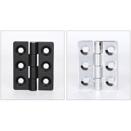 CL235 Zinc-Alloy Cabinet Hinges, Black and Bright Chrome-Plated Finishes