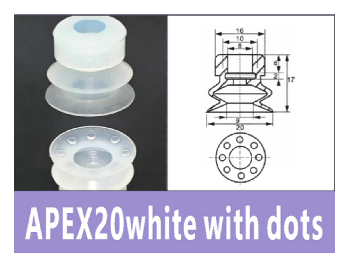 White APEX20 Dotted | BOLTTE-BOC-WHITE-APEX20-DOTTED | PDF product card