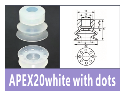 White APEX20 Dotted | BOLTTE-BOC-WHITE-APEX20-DOTTED | PDF product card