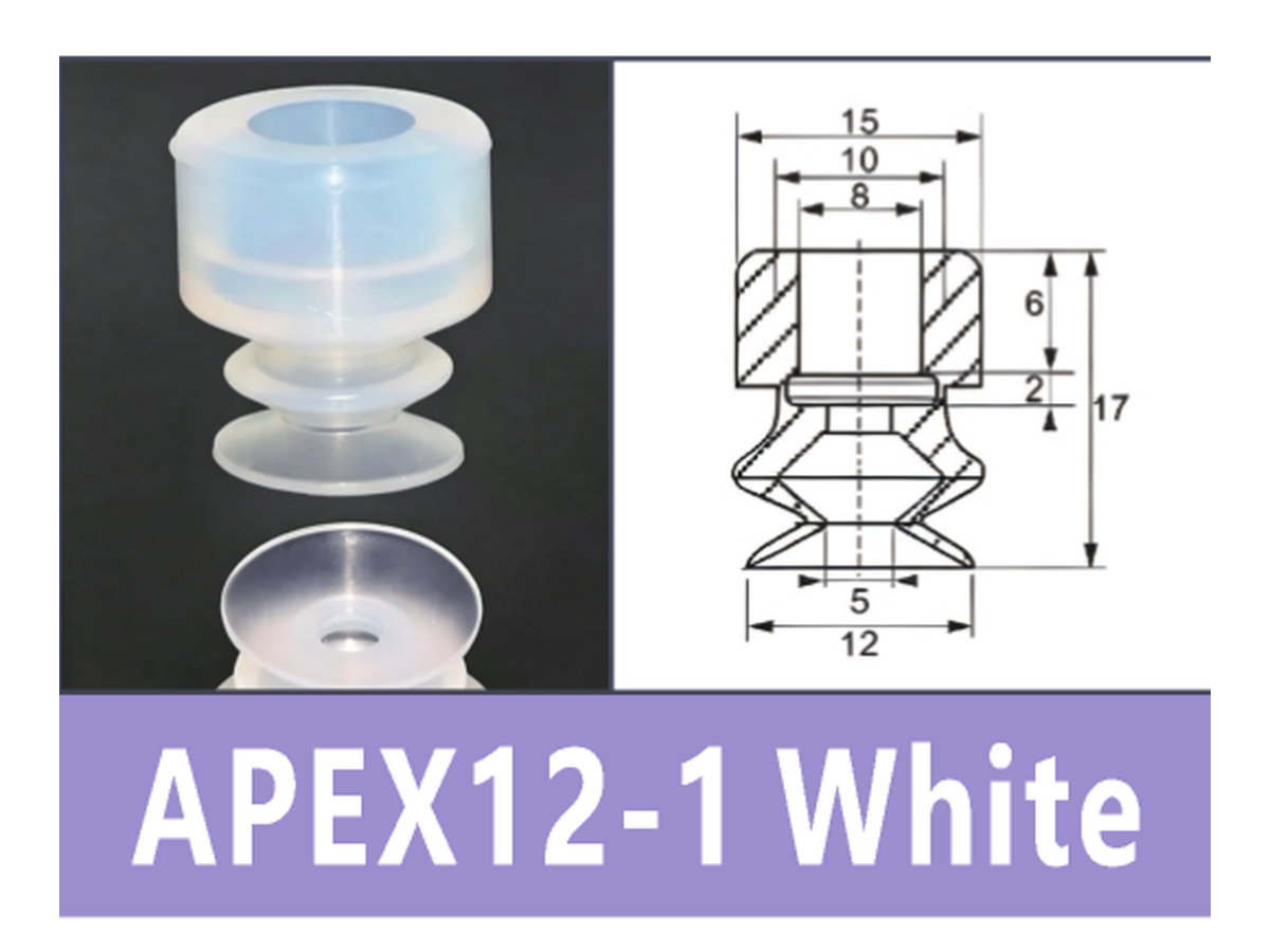 White APEX12-1 Silicone | BOLTTE-BOC-WHITE-APEX12-1-SILICONE | PDF product card