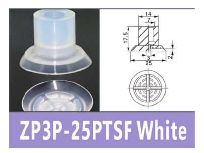 White ZP3P-25PTSF | BOLTTE-BOC-WHITE-ZP3P-25PTSF | PDF product card