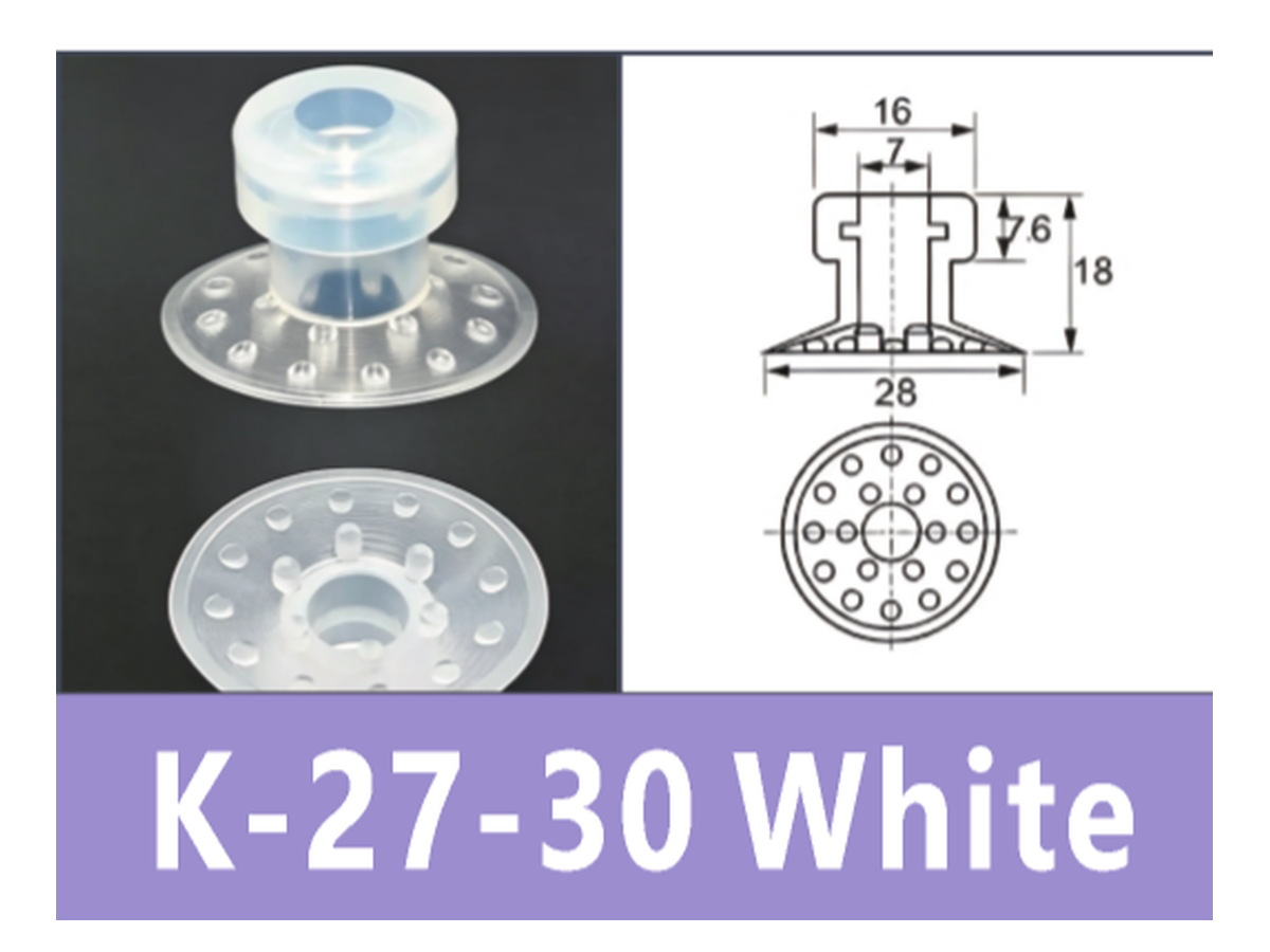 White K-27-30° Extra Soft Silicone | BOLTTE-BOC-WHITE-K-27-30-EXTRA-SOFT-SILICONE | PDF product card