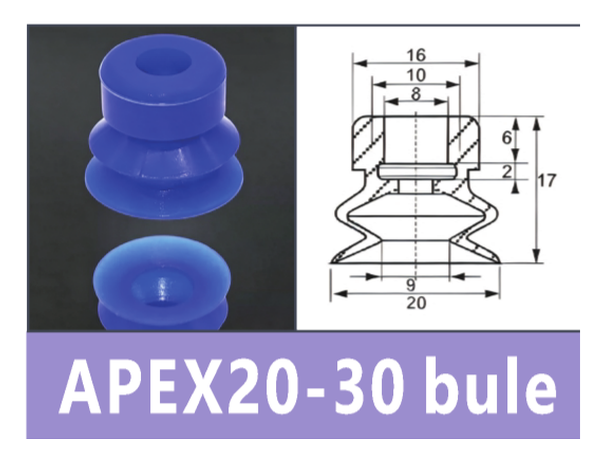 Blue APEX20-30° Extra Soft Silicone | BOLTTE-BOC-BLUE-APEX20-30-EXTRA-SOFT-SILICONE | PDF product card