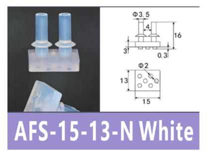 White AFS-15-13-S Gripper Pad | BOLTTE-BOC-WHITE-AFS-15-13-S-GRIPPER-PAD | PDF product card