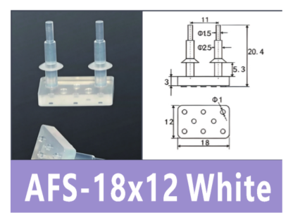 White AFS-18*12MM Gripper Pad | BOLTTE-BOC-WHITE-AFS-18-12MM-GRIPPER-PAD | PDF product card