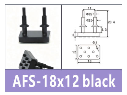 Black AFS-18*12MM Gripper Pad | BOLTTE-BOC-BLACK-AFS-18-12MM-GRIPPER-PAD | PDF product card
