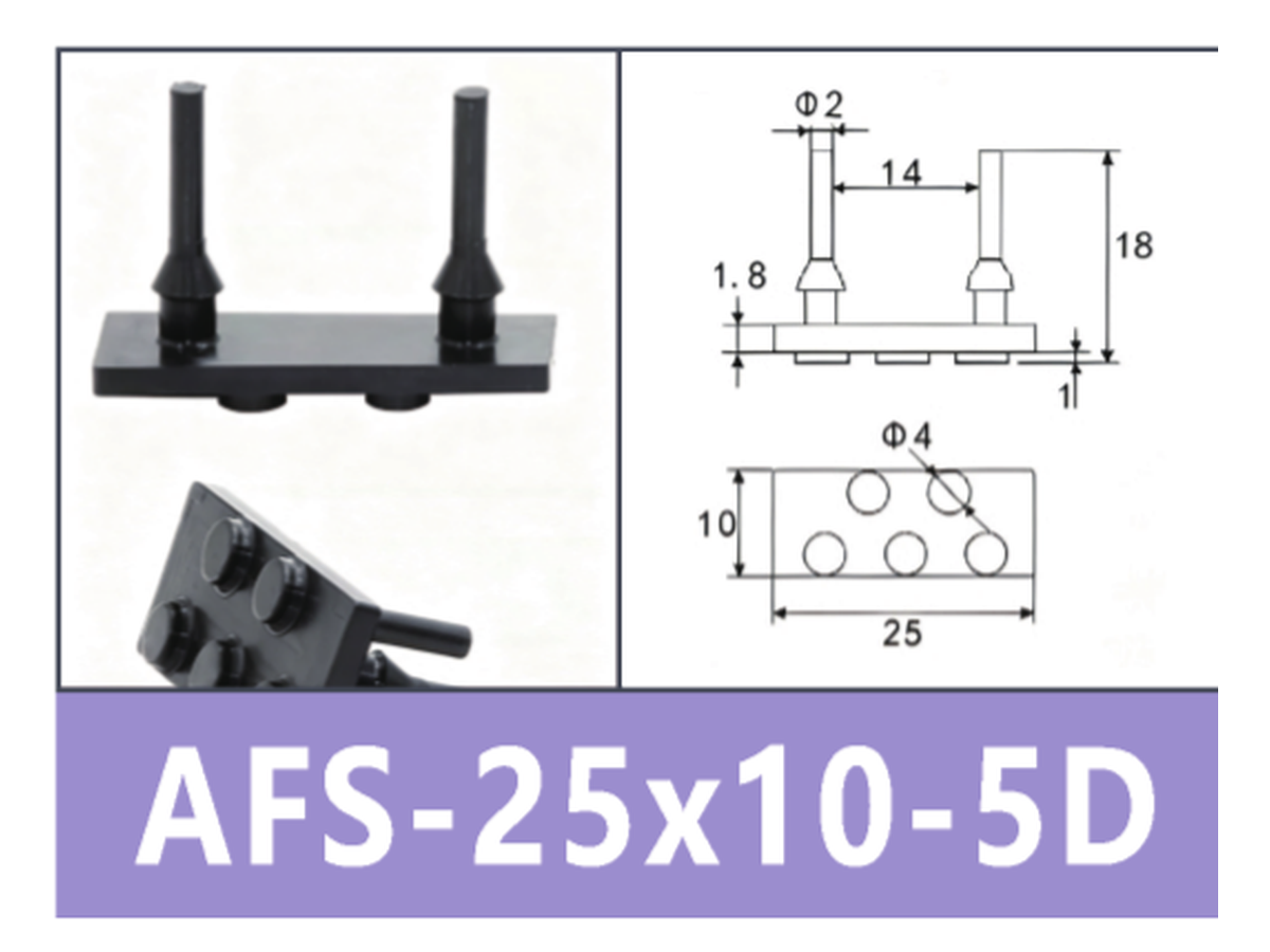 Black AFS-25*10MM-5D Gripper Pad | BOLTTE-BOC-BLACK-AFS-25-10MM-5D-GRIPPER-PAD | PDF product card
