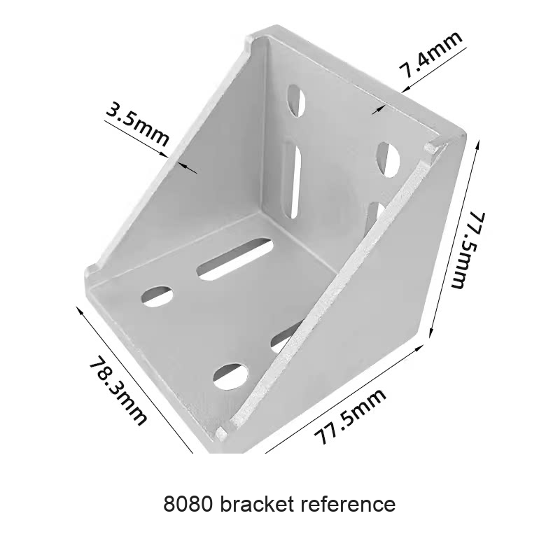 8080 bracket reference — original photograph; verify selected SKU dimensions