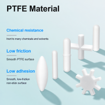 PTFE Magnetic Stir Bars - Cross, Cylindrical, H-Series, Eight-Tooth and Spherical, 2 Pieces