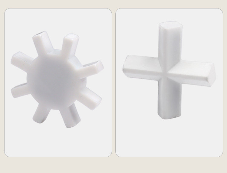 Cross and eight-tooth stir bars real photograph