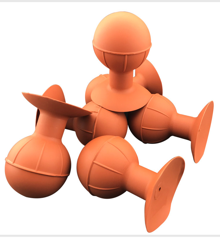 Orange silicone vacuum pickup bulb real product views
