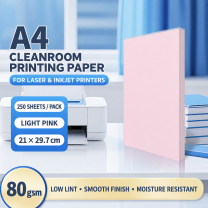 A4 Light Pink – 80 gsm – 250 Sheets, cleanroom printing paper