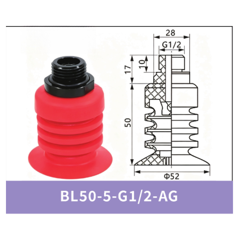 BL50-5-G1/2-AG Standard Red Assembly | clean product image