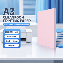 A3 Light Pink – 80 gsm – 250 Sheets, cleanroom printing paper
