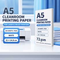 A5 White – 72 gsm – 250 Sheets, cleanroom printing paper