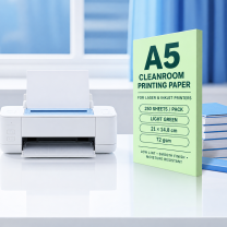A5 Light Green – 72 gsm – 250 Sheets, cleanroom printing paper