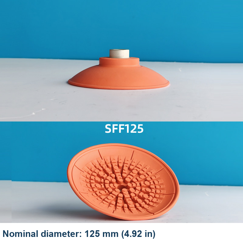 SFF125 — Ø125 mm (4.92 in), Orange original side and underside photographs