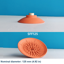 SFF125 — Ø125 mm (4.92 in), Orange original side and underside photographs