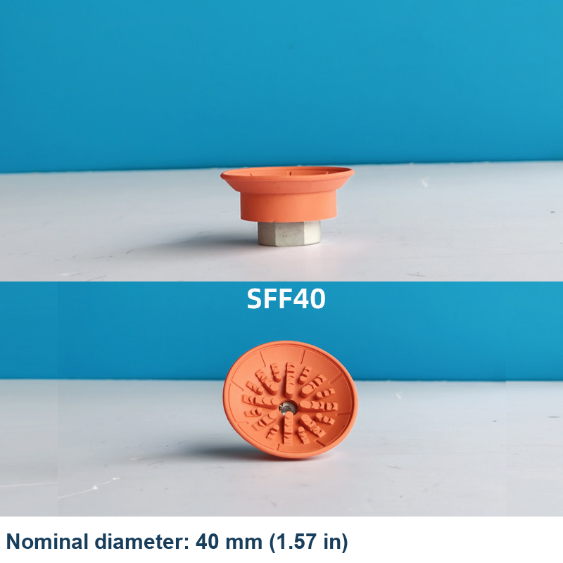 SFF40 — Ø40 mm (1.57 in), Orange original side and underside photographs