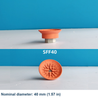 SFF Flat NBR Vacuum Suction Cups for Oily Sheet Metal, 30–125 mm