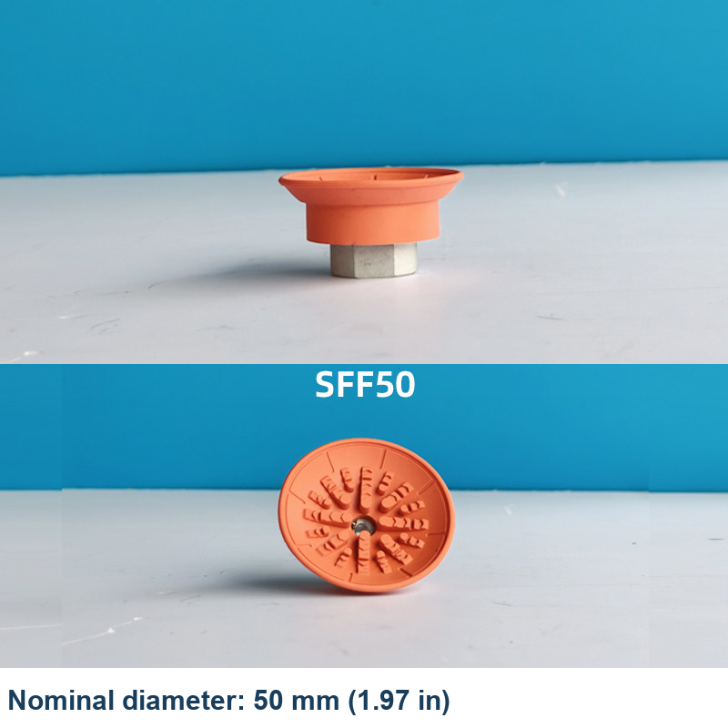 SFF50 — Ø50 mm (1.97 in), Orange original side and underside photographs