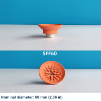 SFF60 — Ø60 mm (2.36 in), Orange original side and underside photographs